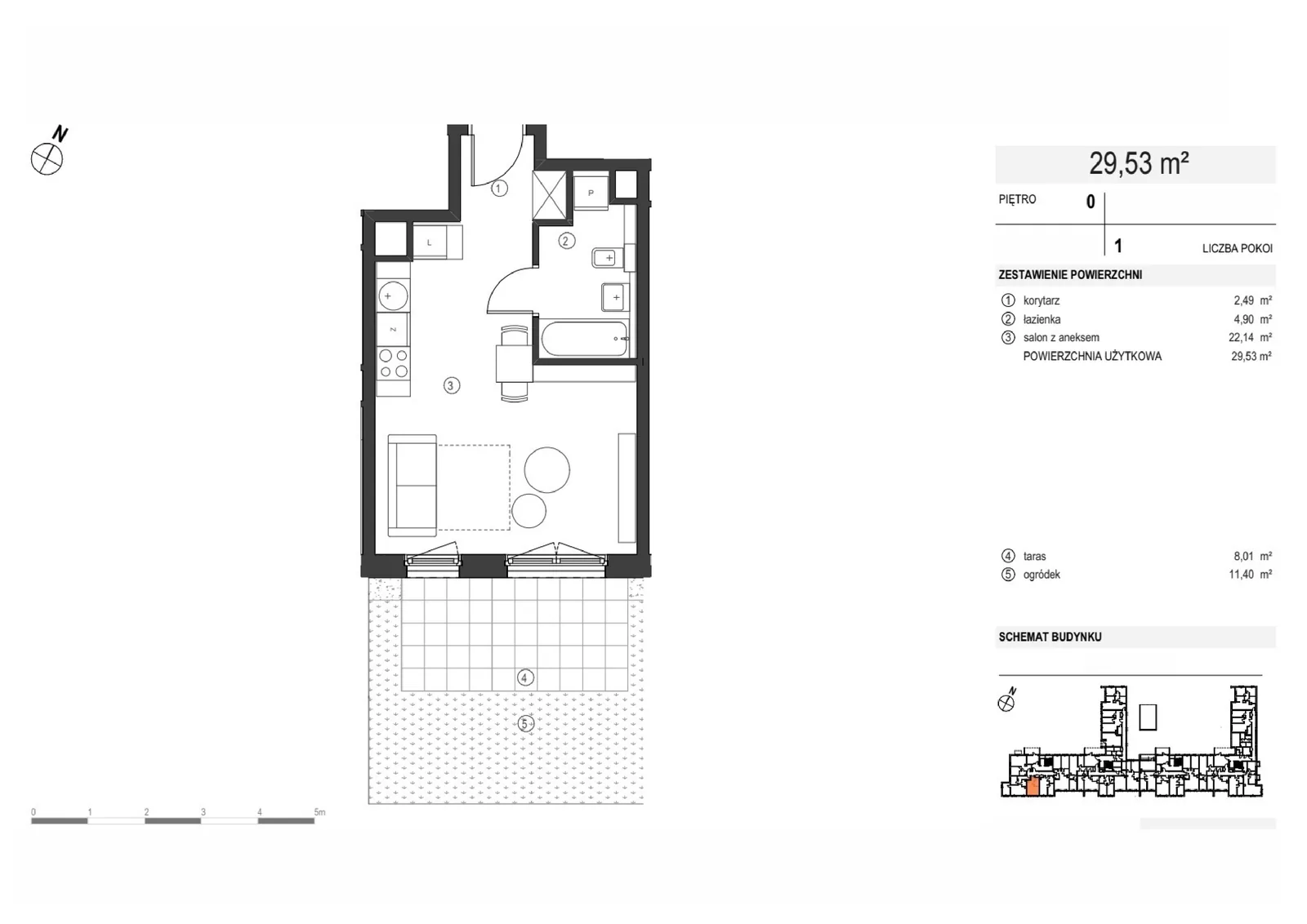 Фото 8 из 8 — Новая 1-комнатная квартира (29.53 м²) в Познани, Grunwald — Smardzewska 8