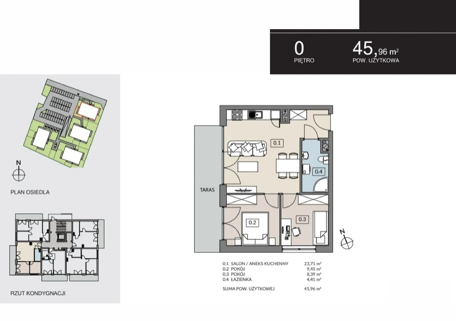 Zdjęcie 19 z 19 — Nowe mieszkanie 3-pokojowe (45.96 m²) w Poznaniu, Umultowo — Fuelda etap II
