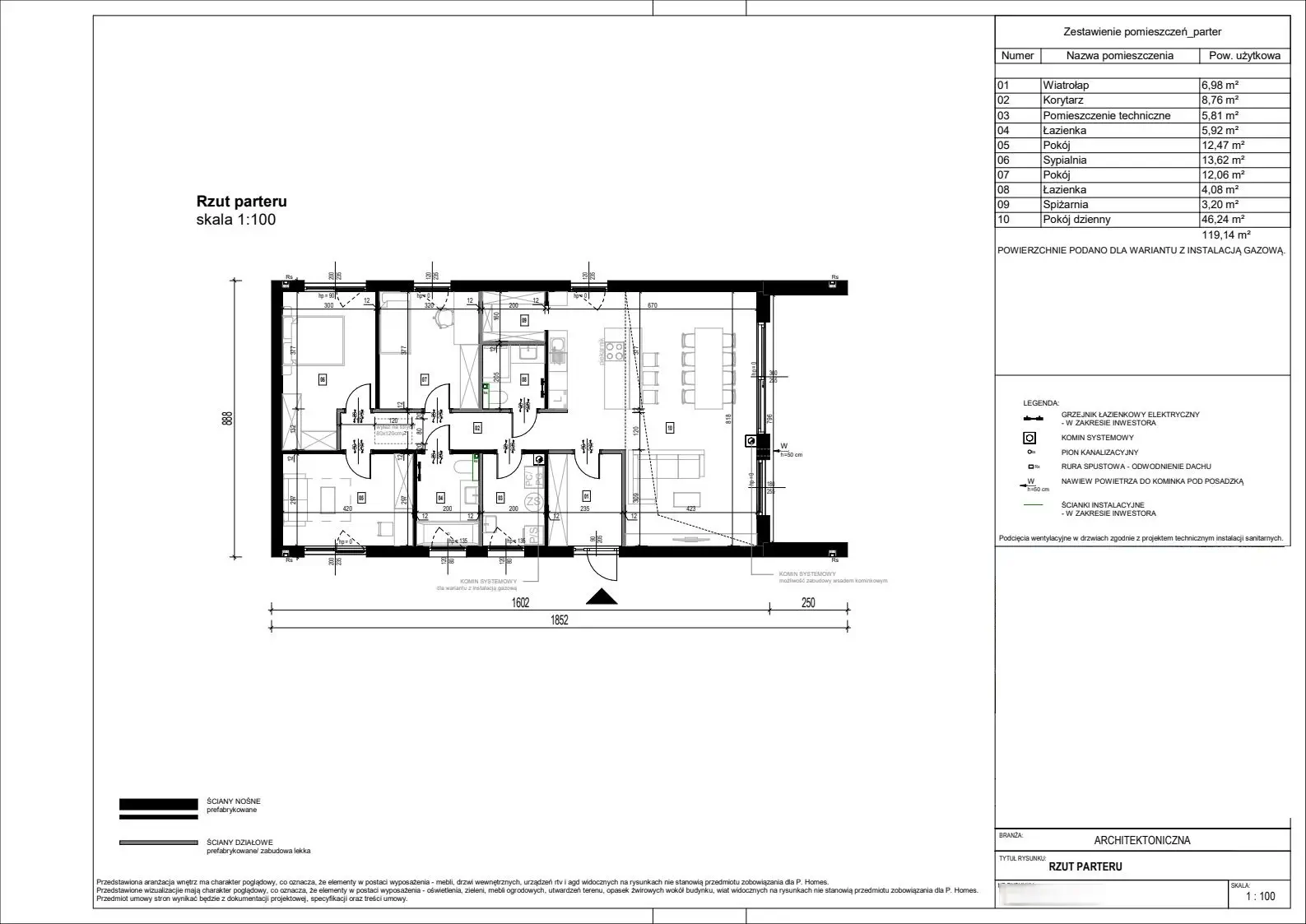 Zdjęcie 3 z 4 — Nowy prefabrykowany dom 3-pokojowy(119.14m2) w Poznaniu