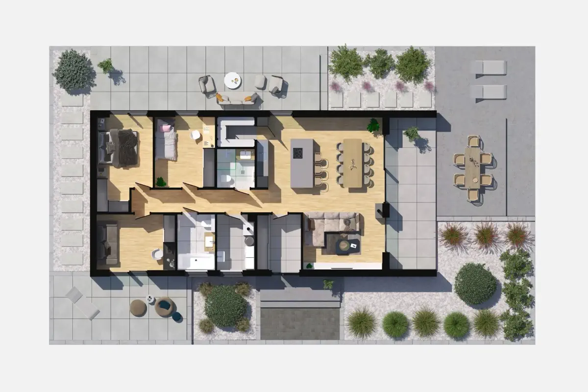 Zdjęcie 4 z 4 — Nowy prefabrykowany dom 3-pokojowy(119.14m2) w Poznaniu