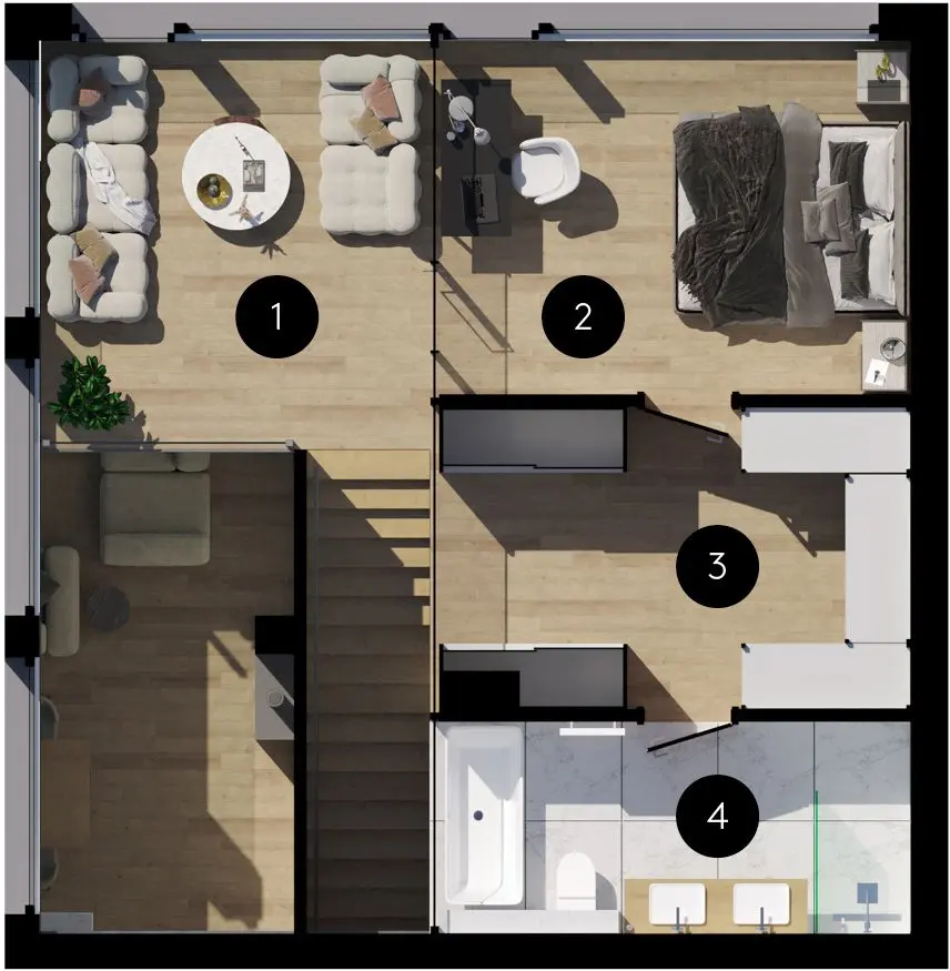 Zdjęcie 4 z 5 — Nowy prefabrykowany dom 3-pokojowy(152.49m2) w Poznaniu