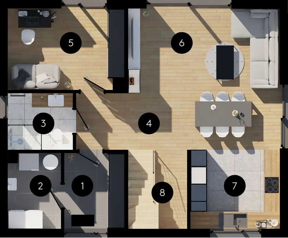 Photo 4 of 5 — New 4-room prefabricated house(124.82m2) in Poznan
