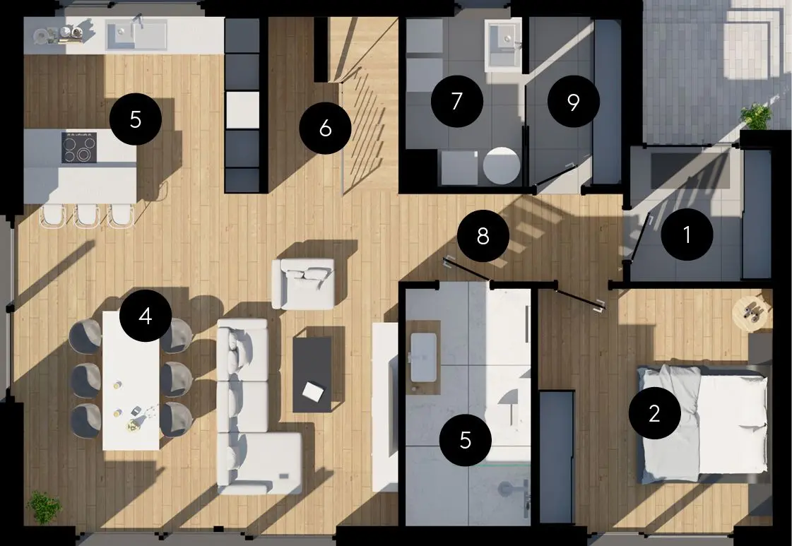Photo 4 of 5 — New 4-room prefabricated house(162.83m2) in Poznan